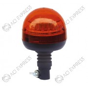 Gyrophare orange LED R65 sur hampe