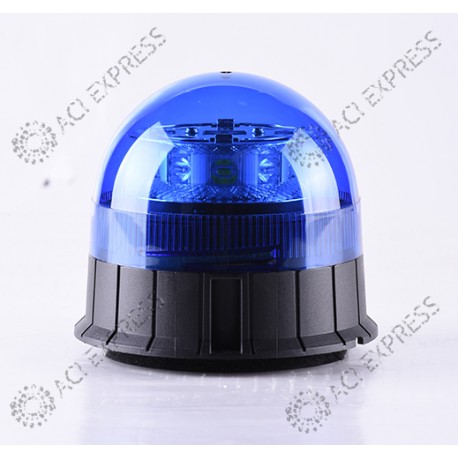 Gyrophare LED BLEU POLICE ACI R65 Magnétique allume cigare