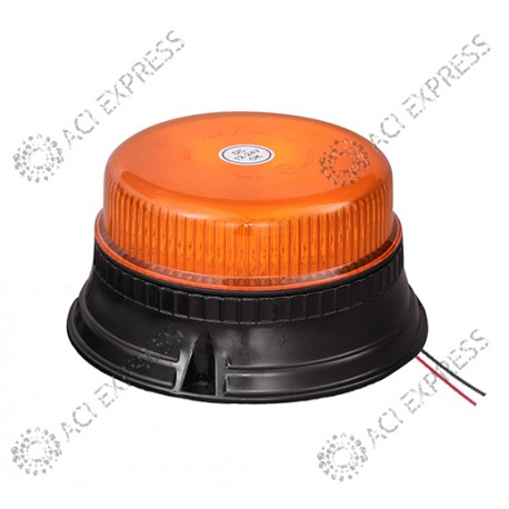 Gyrophare ORANGE LED extrat plat SEKAR R65 12/24V
